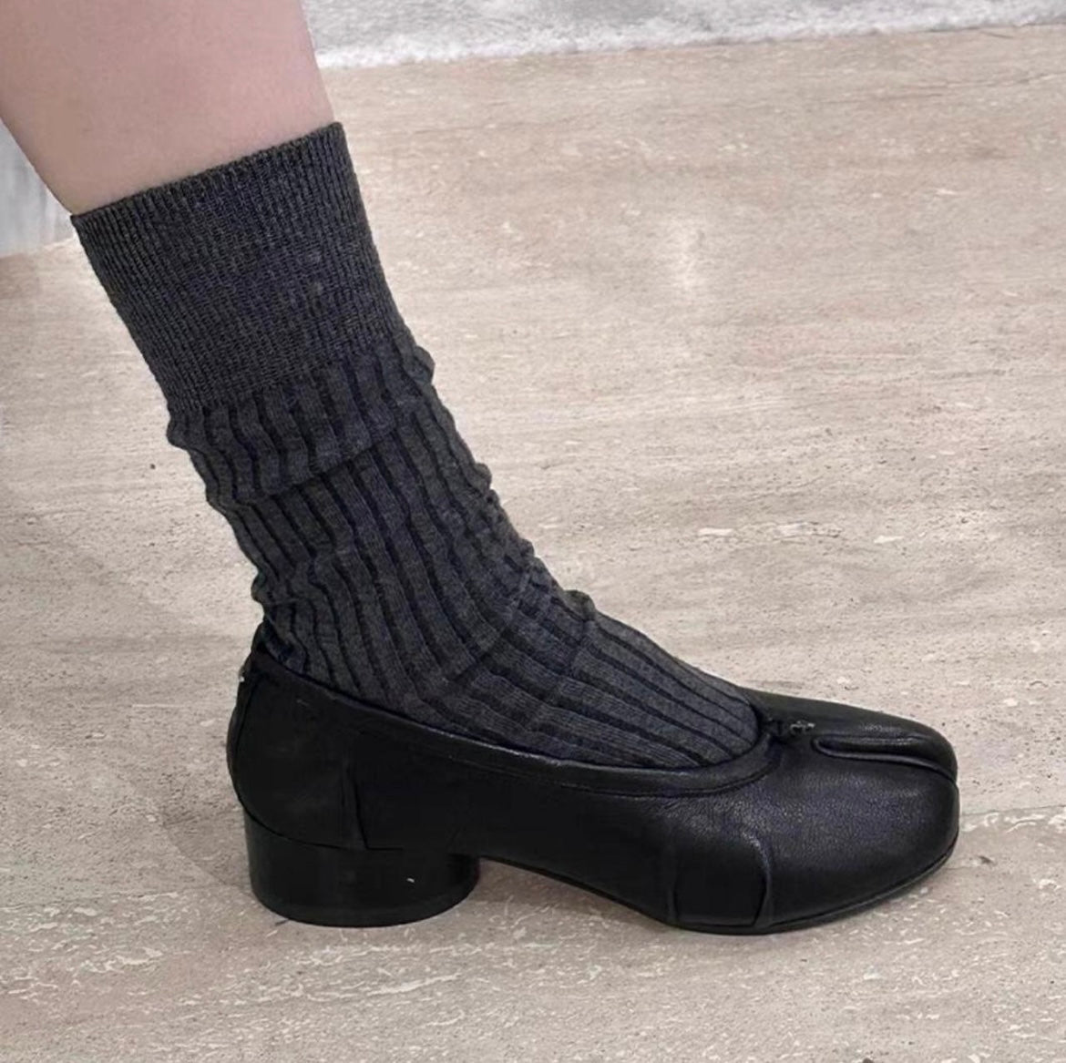 Tabi 3cm leather ballerina pumps