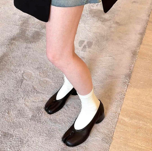 Tabi 3cm leather ballerina pumps